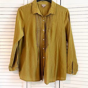J. Jill Silk/Cotton Blend Blouse Top M
